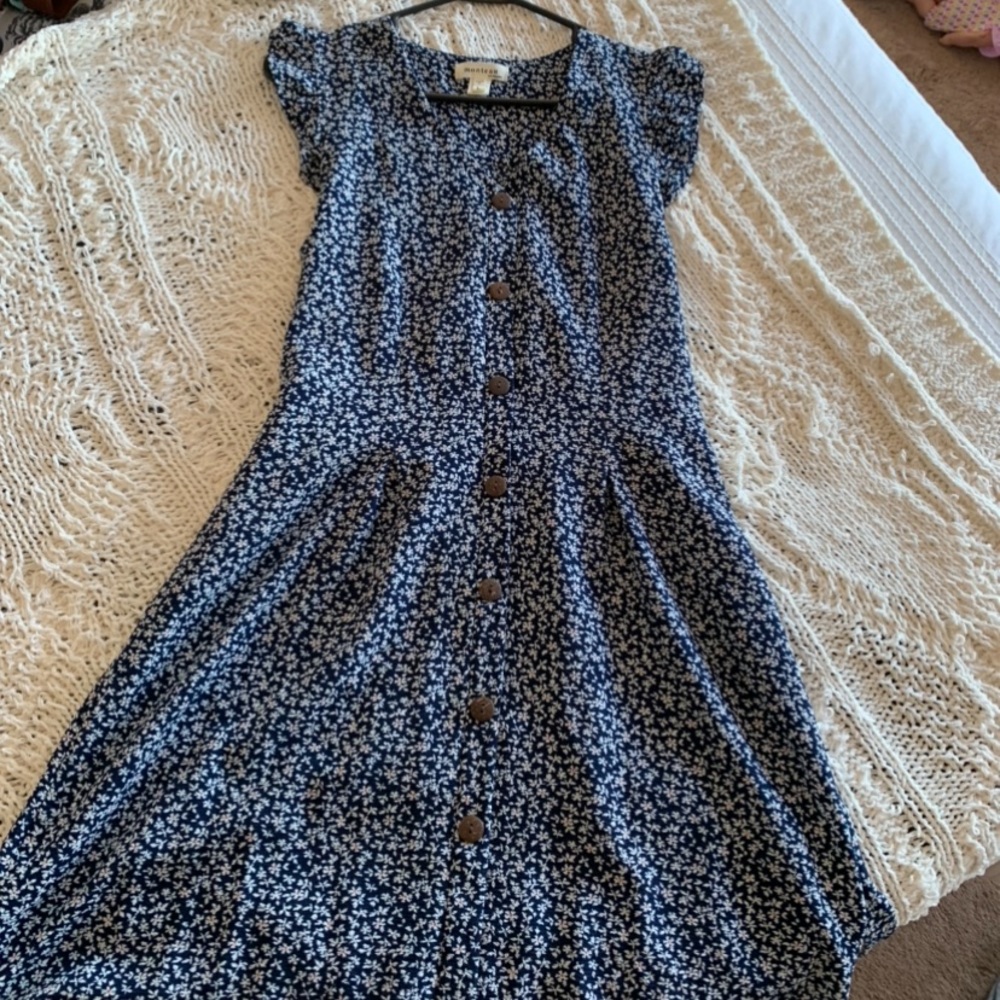 Front Button twirl dress